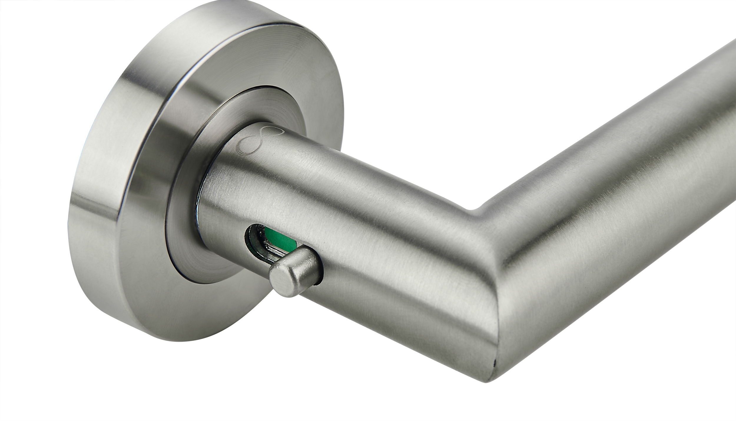 Klamka DUO LOCK KDU O 500 rozeta okrągła INOX Infinity Line