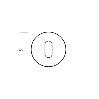 Rozeta okrągła R68 biała klucz