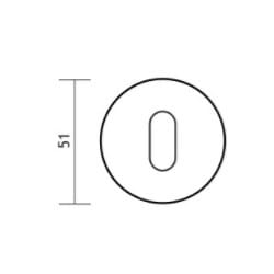 Rozeta okrągła R68F biała klucz