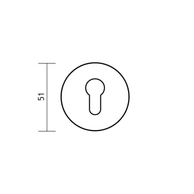 Rozeta okrągła R68 biała wkładka